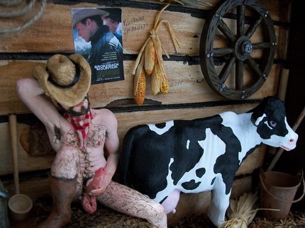FarmVille erotic clay sculpture