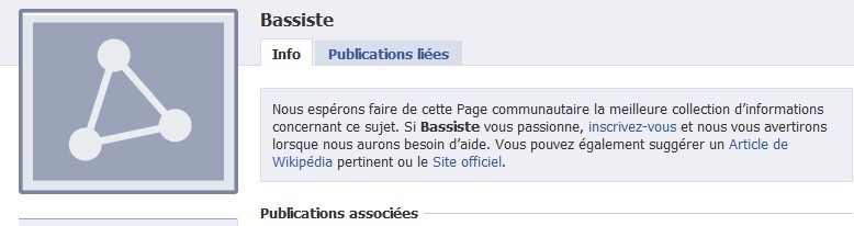 Wikipedia intégré à facebook