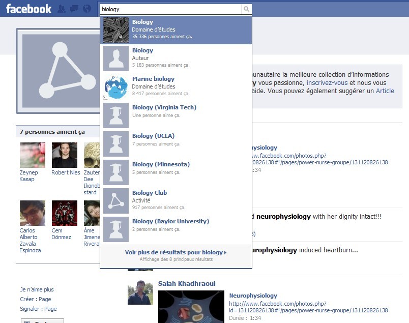 Wikipedia intégré à Facebook